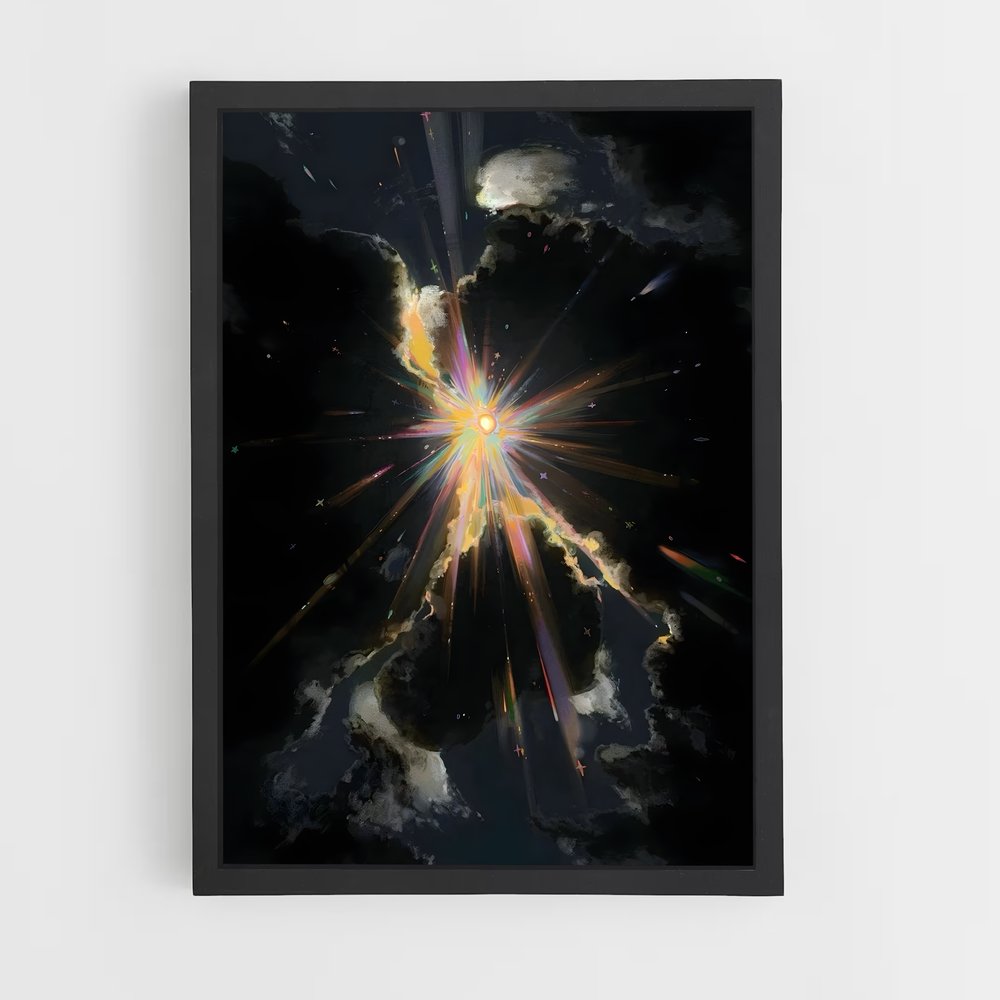 Poster Éclat Stellaire – affiche Art spatial (vue 2)